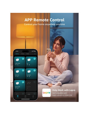 Enchufe Inteligente Lepro P1 15A Wi-Fi Control por APP
