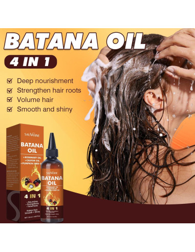 Aceite de Batana Orgánico 4 en 1 120mL - Nutrición y Reparación