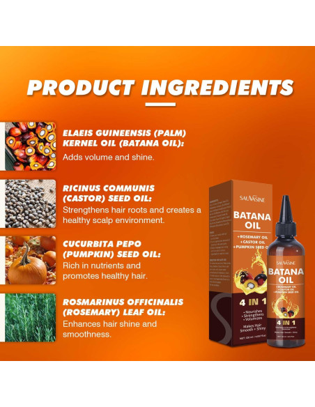 Aceite de Batana Orgánico 4 en 1 120mL - Nutrición y Reparación