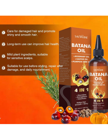 Aceite de Batana Orgánico 4 en 1 120mL - Nutrición y Reparación