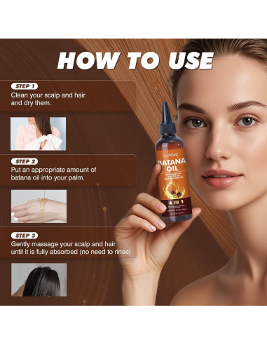 Aceite de Batana Orgánico 4 en 1 120mL - Nutrición y Reparación