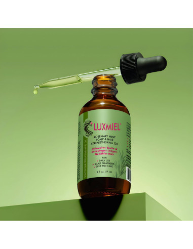 Aceite de Romero Orgánico LUXMIEL 60ml - Crecimiento Cabello y Cejas