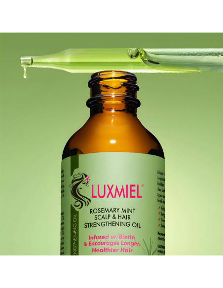 Aceite de Romero Orgánico LUXMIEL 60ml - Crecimiento Cabello y Cejas