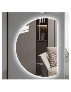 Espejo LED de Baño HLHHDFC 110x77cm Retroiluminado Anti-vaho