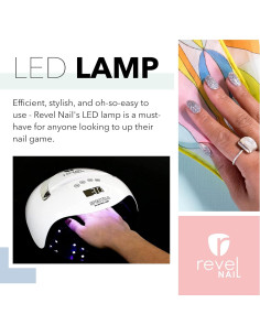 Lámpara UV/LED Revel Nail 36W para Esmalte en Gel y Polvo 2