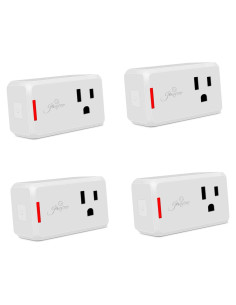 Enchufe Inteligente Jinvoo WiFi 10A Control Remoto 4 Pzas