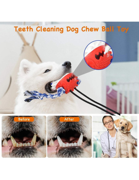 Juguete Interactivo para Perros con Ventosa Bobosogo 11.4cm Juguete Interactivo para Perros con Ventosa Bobosogo 11.4cm