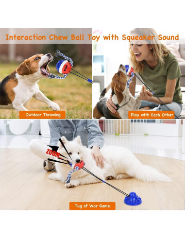 Juguete Interactivo para Perros con Ventosa Bobosogo 11.4cm