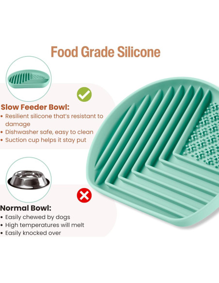 Cuenco de Alimentación Lenta para Perros Nothomme 18cm Verde