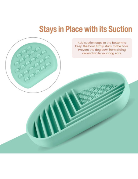 Cuenco de Alimentación Lenta para Perros Nothomme 18cm Verde