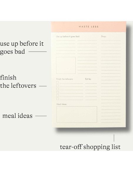 Bloc Magnético de Planificación de Comidas Kunitsa 52 Páginas