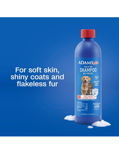 Champú Adams Plus para Pulgas y Garrapatas 340g - Piel Sensible
