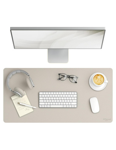 Alfombrilla de Escritorio Smead Cuero Vegano 40x80 cm Beige