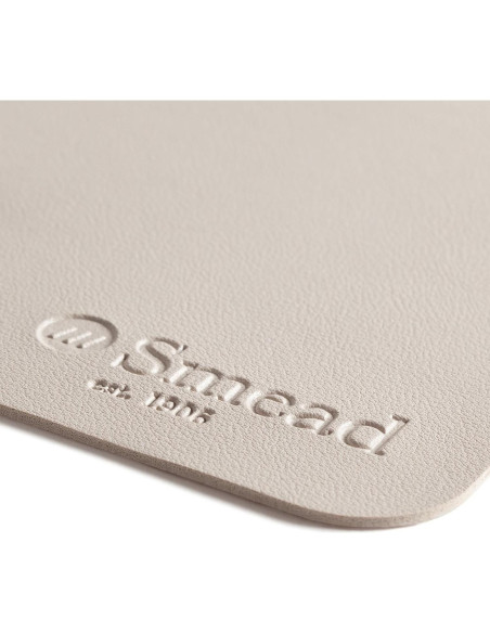 Alfombrilla de Escritorio Smead Cuero Vegano 40x80 cm Beige