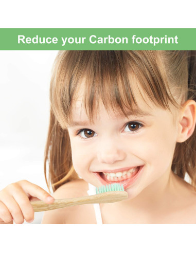 40 Cepillos de Dientes de Bambú Natural Boao Multicolor 19 cm