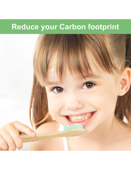 40 Cepillos de Dientes de Bambú Natural Boao Multicolor 19 cm