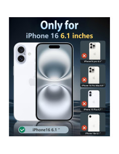 Funda FNTCASE para iPhone 16 Transparente - Protección Militar 2