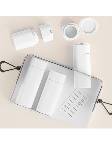 Botellas de Viaje Reutilizables TSA 5pcs - OPO1, A Prueba de Fugas