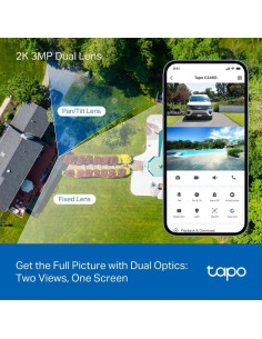 Cámara de Seguridad Tapo C246D 2K 3MP Doble Lente Pan/Tilt 2