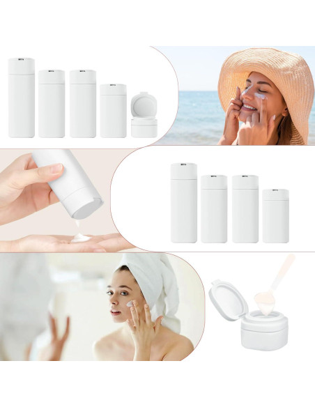 Botellas de Viaje Reutilizables TSA 5pcs - OPO1, A Prueba de Fugas