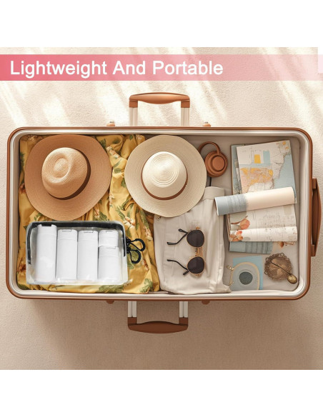 Botellas de Viaje Reutilizables TSA 5pcs - OPO1, A Prueba de Fugas