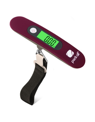 Balanza de Equipaje Digital Pack All 50 kg Pantalla LCD Roja