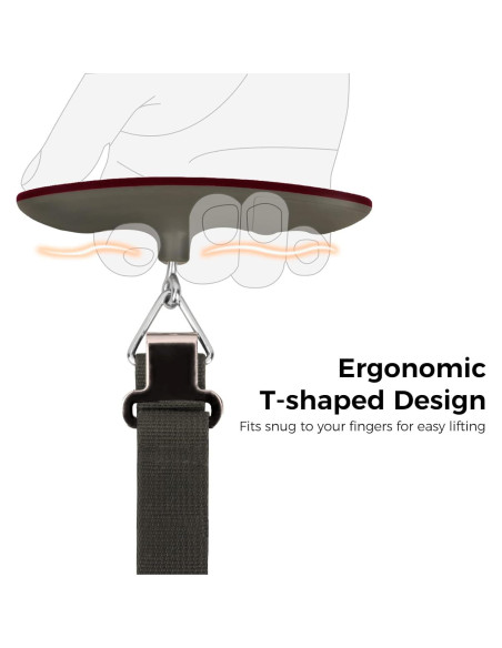 Balanza de Equipaje Digital Pack All 50 kg Pantalla LCD Roja