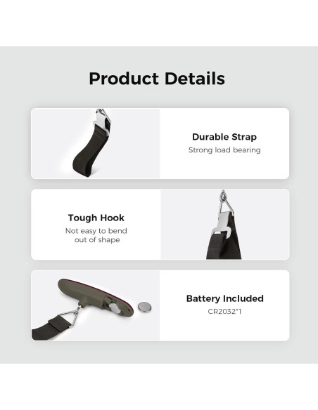 Balanza de Equipaje Digital Pack All 50 kg Pantalla LCD Roja