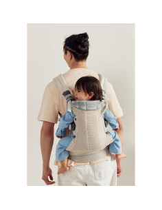 Portabebés BabyBjrn Harmony Crema Malla 3D Ergonómico 3 en 1 2