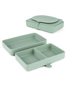 Plato de Silicona para Bebés Nearbyme Plegable Azul 18x13 cm