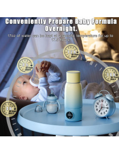 Calentador de Botellas Portátil BEGUKO 0.5L Carga Rápida 2