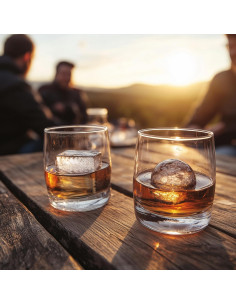 Moldes de Hielo Glacio - Silicona Grande para Whisky 2