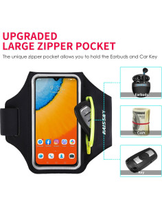 Banda de Correr HAISSKY con Soporte para Teléfono 6.7" 2