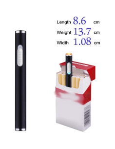 Encendedor USB Recargable Q&G Slim Eléctrico a Prueba de Viento 2