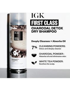 Champú Seco IGK First Class 186.9 ml - Detoxificante Carbón 2