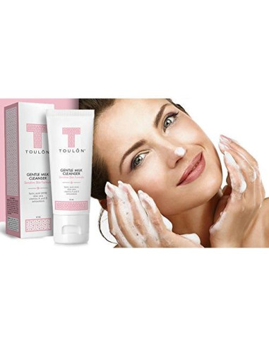 Limpiador Facial Suave de Leche Toulon 156g - Piel Seca y Sensible