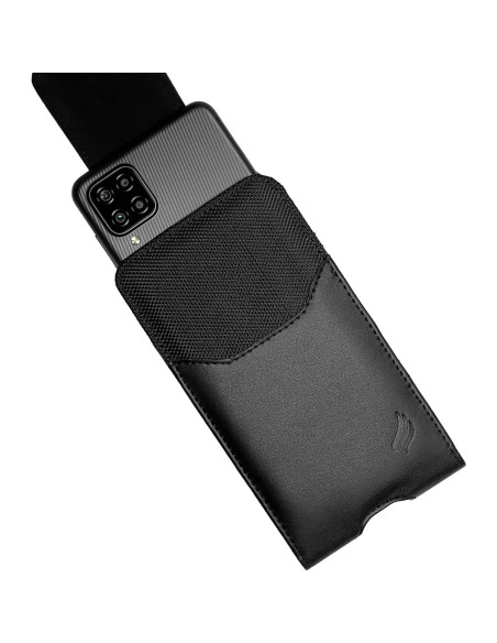 Funda de Cuero Eaglecell para iPhone y Samsung Negra