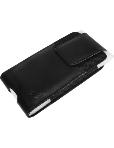 Funda de Cuero Eaglecell para iPhone y Samsung Negra