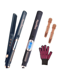 Plancha de Pelo HYPTIME Titanio 1" Pantalla Digital 260-500F