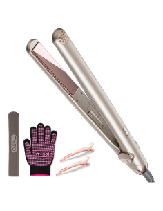 Plancha de Pelo TYMO Titanio 1" Profesional Viaje 32 Temperaturas