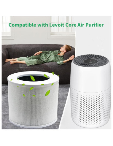 Filtro de Reemplazo Levoit Core Mini P 2 Paquetes HEPA 3-en-1