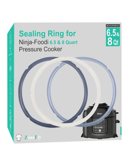 Anillo de Sellado de Silicona Ninja Foodi 6.5 y 8 Qt - 3 Piezas