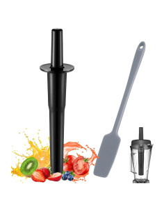 Prensador y Espátula de Silicona Dunkive para Vitamix 64oz