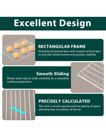 Repuestos Estante Acero Inoxidable Breville BOV800XL 2 Pcs