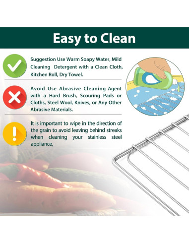 Repuestos Estante Acero Inoxidable Breville BOV800XL 2 Pcs