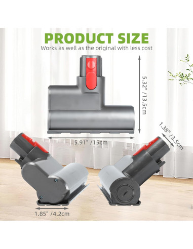 Cabezal Mini de Cepillo BTRSOLUS para Aspiradoras Dyson V7 V8 V10 V11 V15