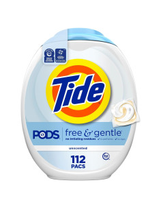 Tide PODS Libre y Suave Detergente para Ropa 112 Unidades