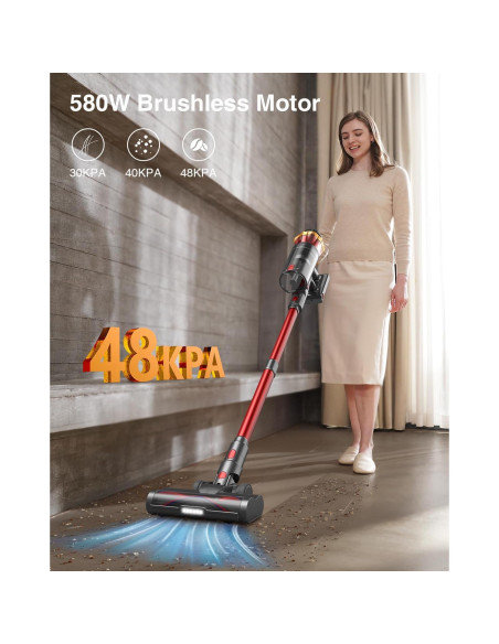 Aspiradora Inalámbrica MOHOMO Nova V5 580W 65min 1.8L