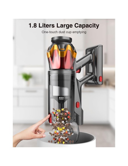 Aspiradora Inalámbrica MOHOMO Nova V5 580W 65min 1.8L