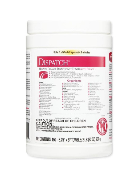 Toallitas Desinfectantes Clorox Healthcare 8 Caja 20.25x10.25 cm